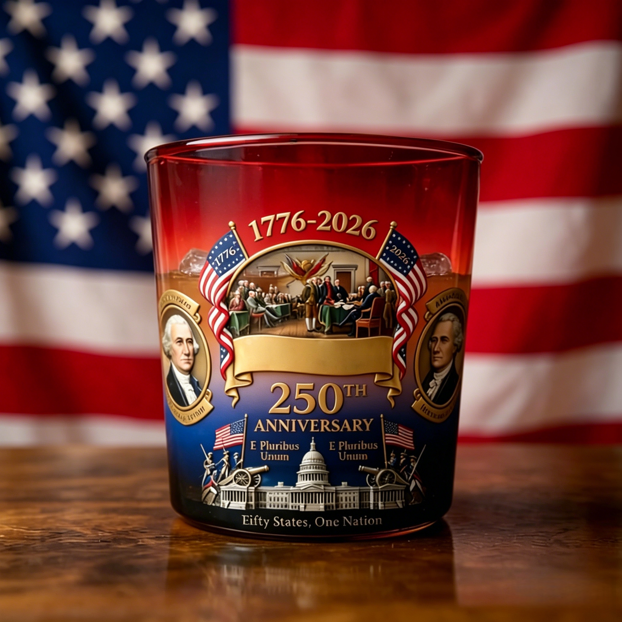 🎉2026 New Arrival🔥USA 250th Anniversary Commemorative Glass