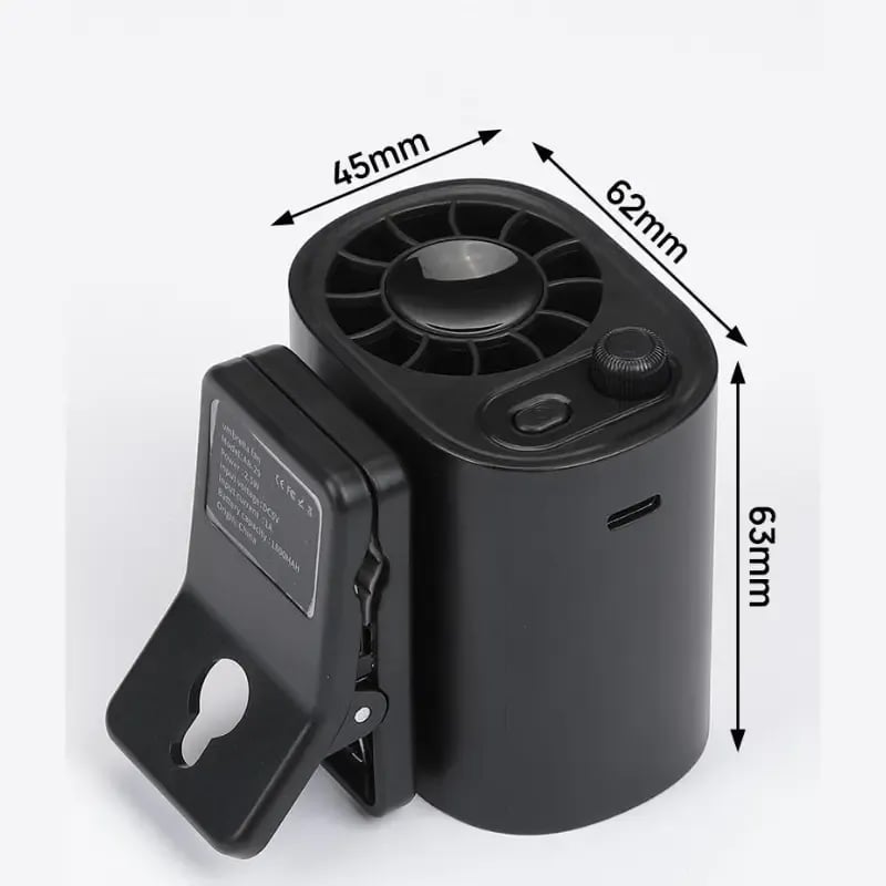 2026 New Arrival 60% OFF🔥Car Clip On Air Conditioner Fan with LED Display - 360° Rotation, 100 Speeds Adjustable