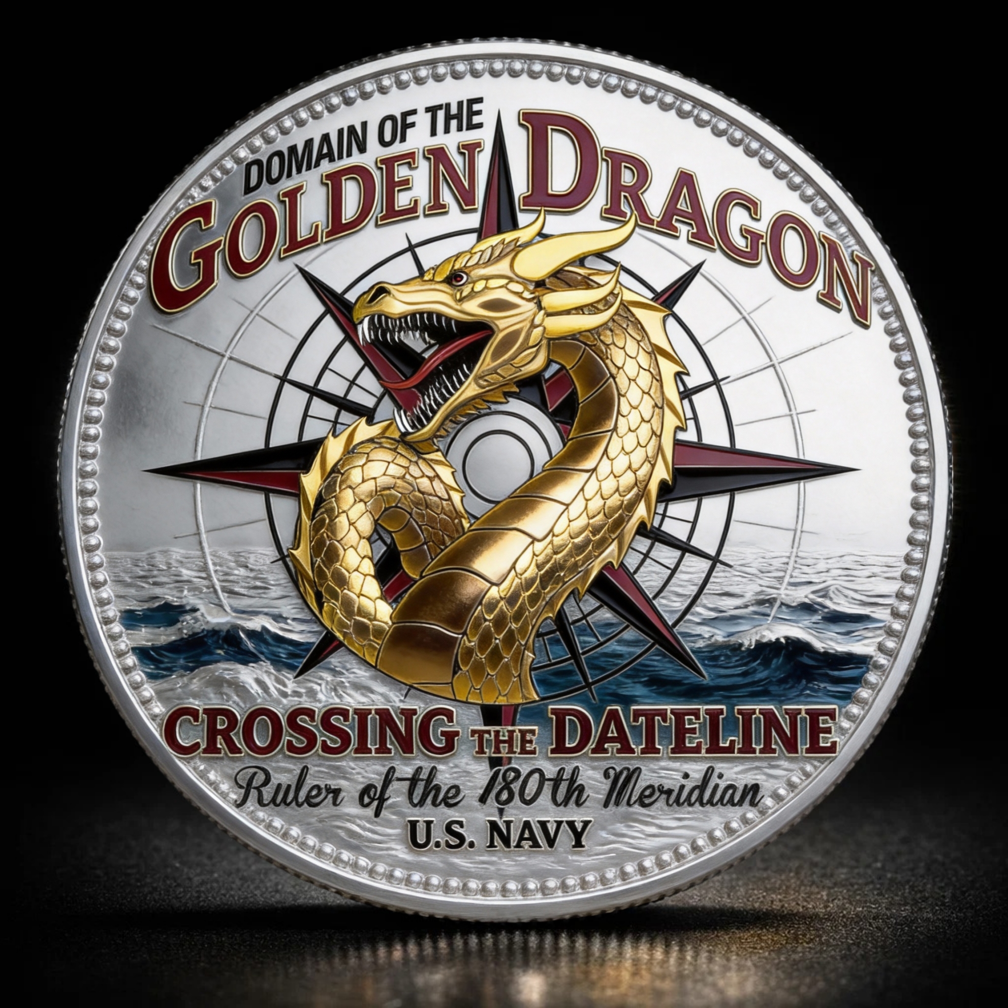 🏆Flash Sale 60% OFF - ⚓U.S. Navy “Shellback” & “Golden Dragon”Challenge Coin