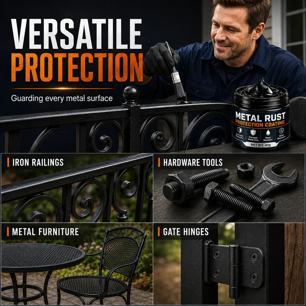 🛡️ Trusted by 50,000+ Customers | 70% OFF Premium Metal Rust Protection Paste restores rusty gates, rai