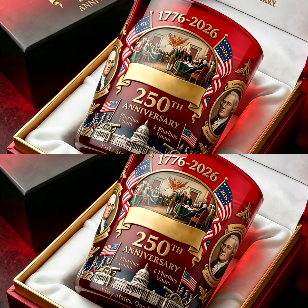 🎉2026 New Arrival🔥USA 250th Anniversary Commemorative Glass