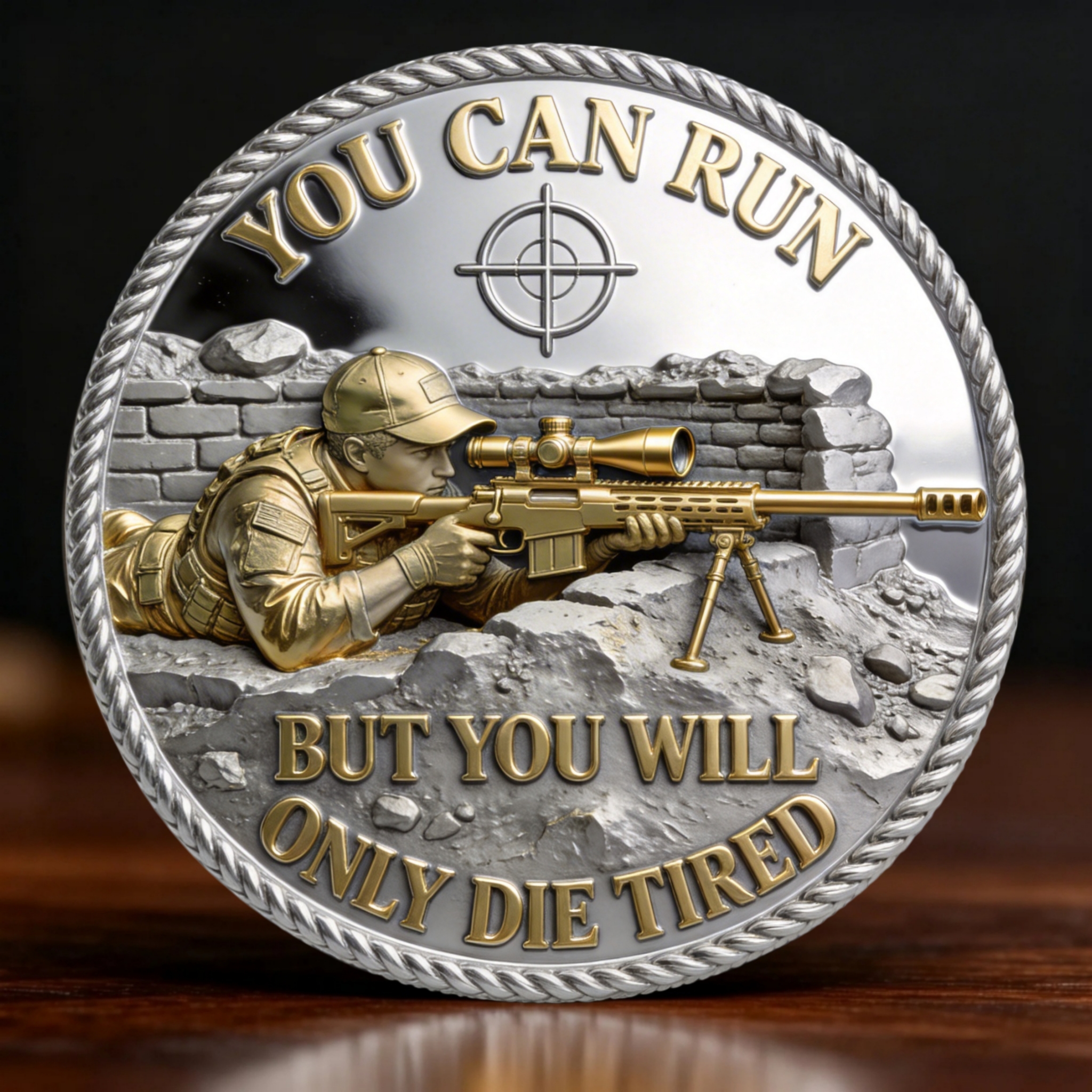 🏆One Shot One Kill - Sniper Challenge Coin
