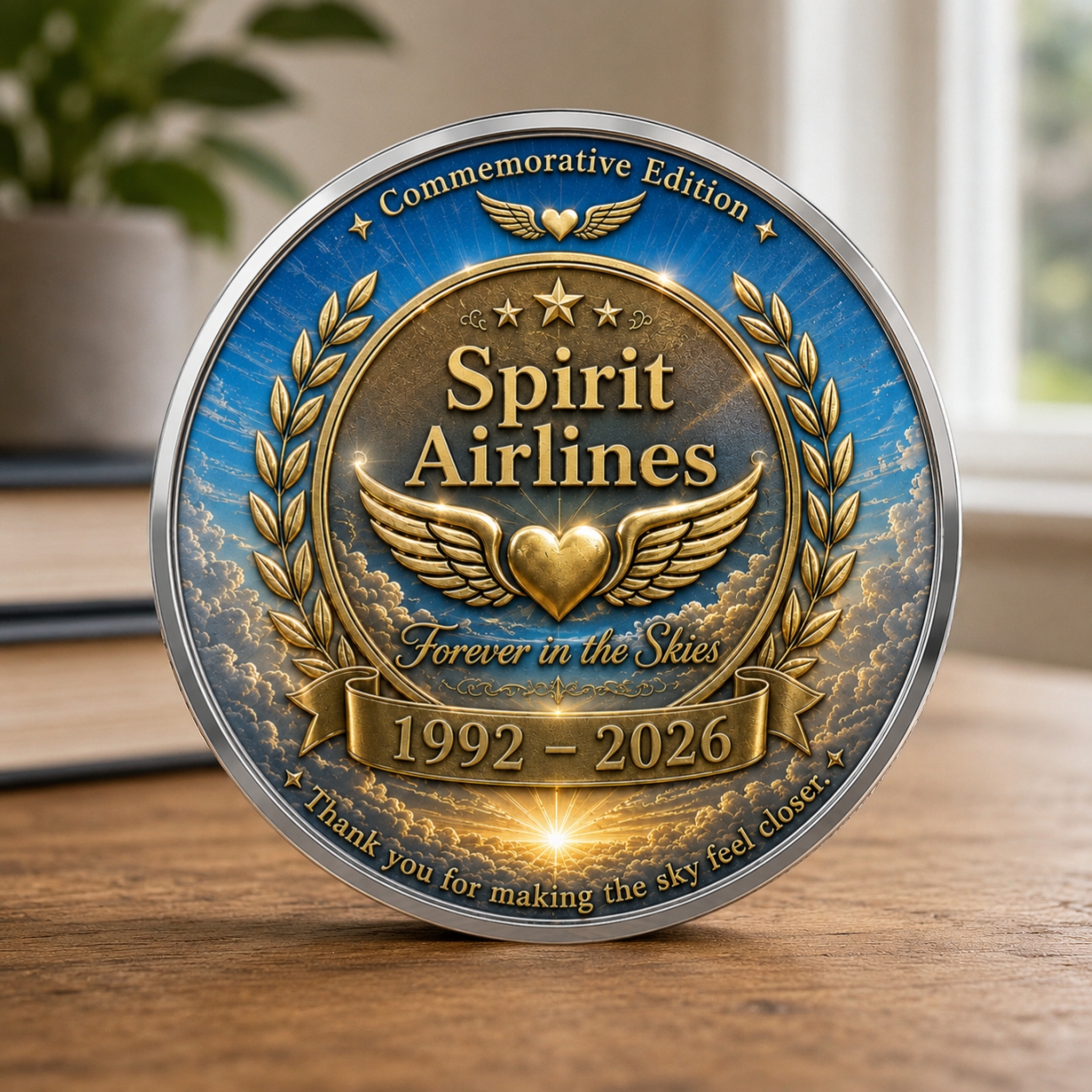 Last Day 49% OFF🔥Spirit Airlines Commemorative Coin ✈️A Collector’s Tribute to Affordable Flying 