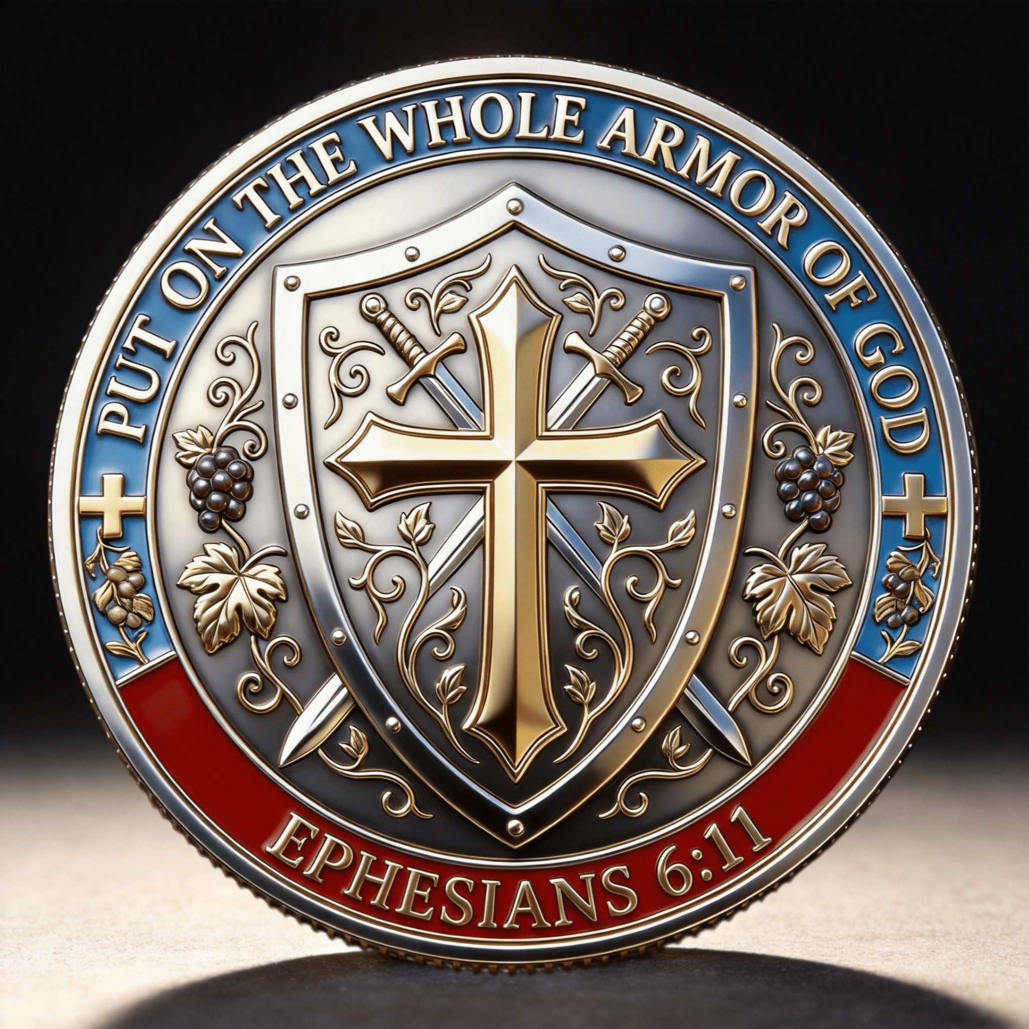 🏆New Year 60% OFF - ✨ Sacred Guardian Commemorative Coin-A Man of Faith. A Warrior of Christ.