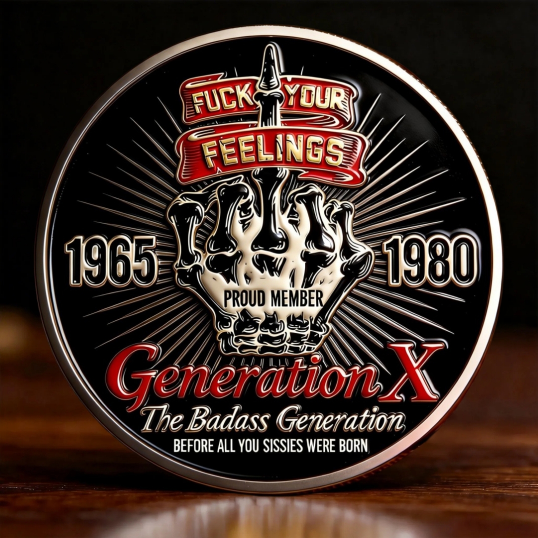 🏆EARLY FATHER'S DAY Sale 60% OFF - ✨GEN X Challenge Coin – FUCK AROUND AND FIND OUT 🔥