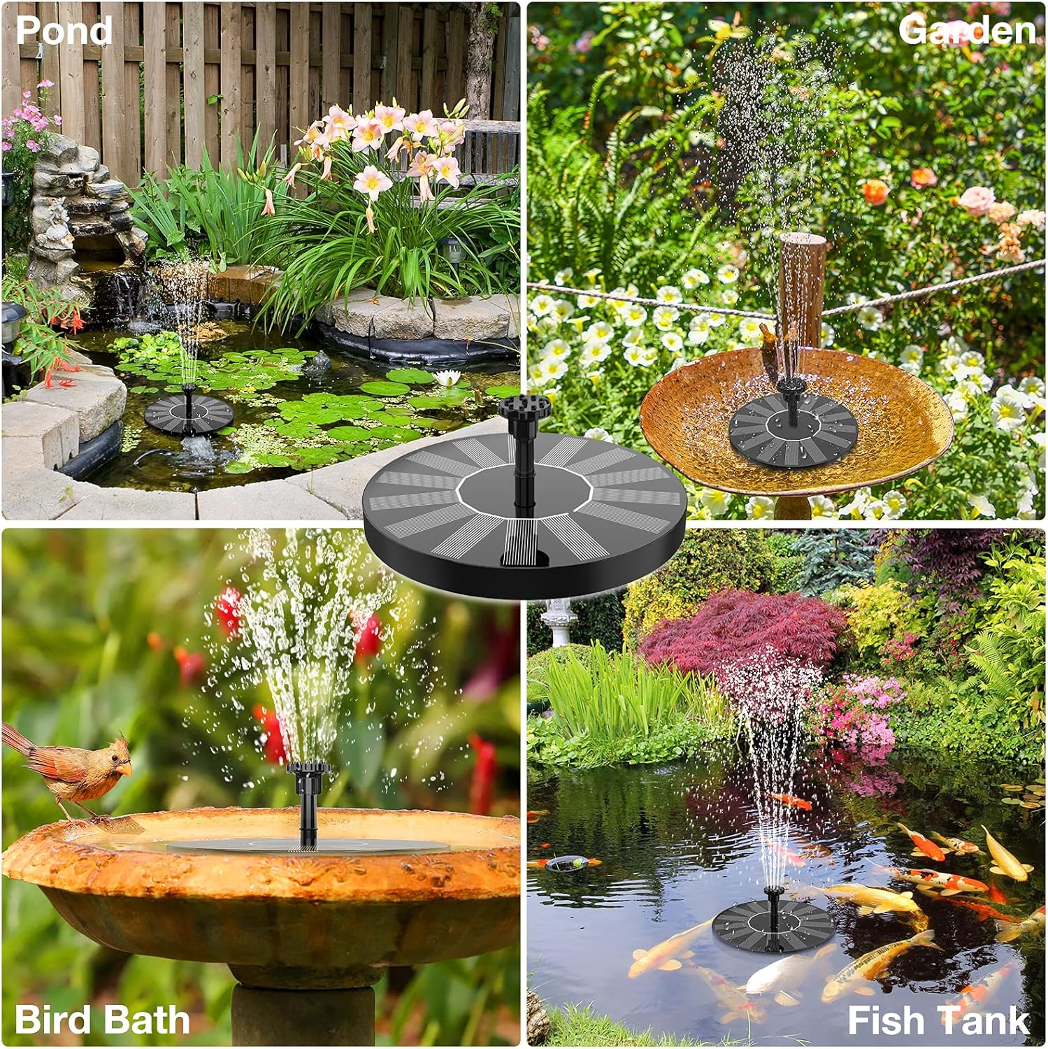 🔥2026 Spring Sale 60% OFF❤️Solar Bath Fountain🎁Buy 2 Free Shipping