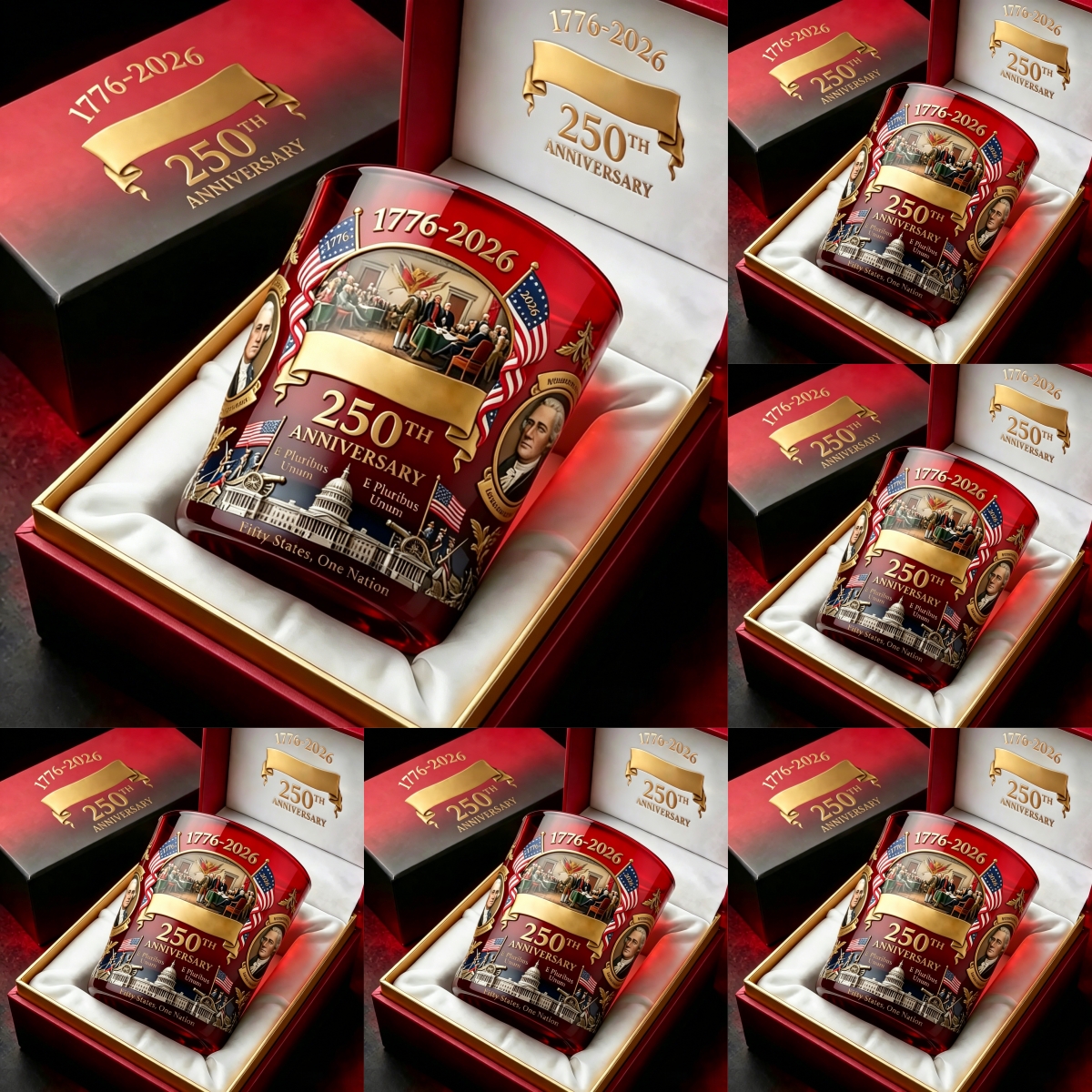 🎉2026 New Arrival🔥USA 250th Anniversary Commemorative Glass