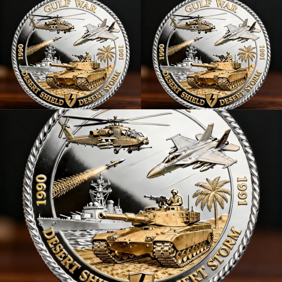 🏆35th Anniversary Flash Sale - Desert Shield And Desert Storm Challenge Coin