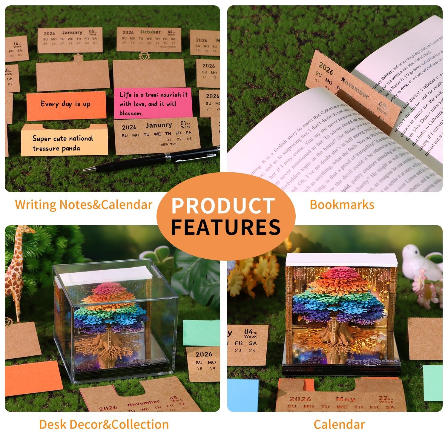 3D Calendar 2026 - Tree of Chakra