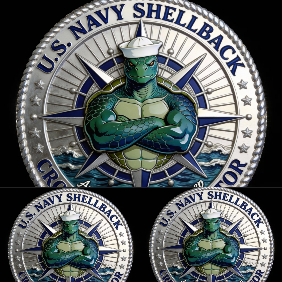 🏆Flash Sale 60% OFF - ⚓U.S. Navy “Shellback” & “Golden Shellback”Challenge Coin