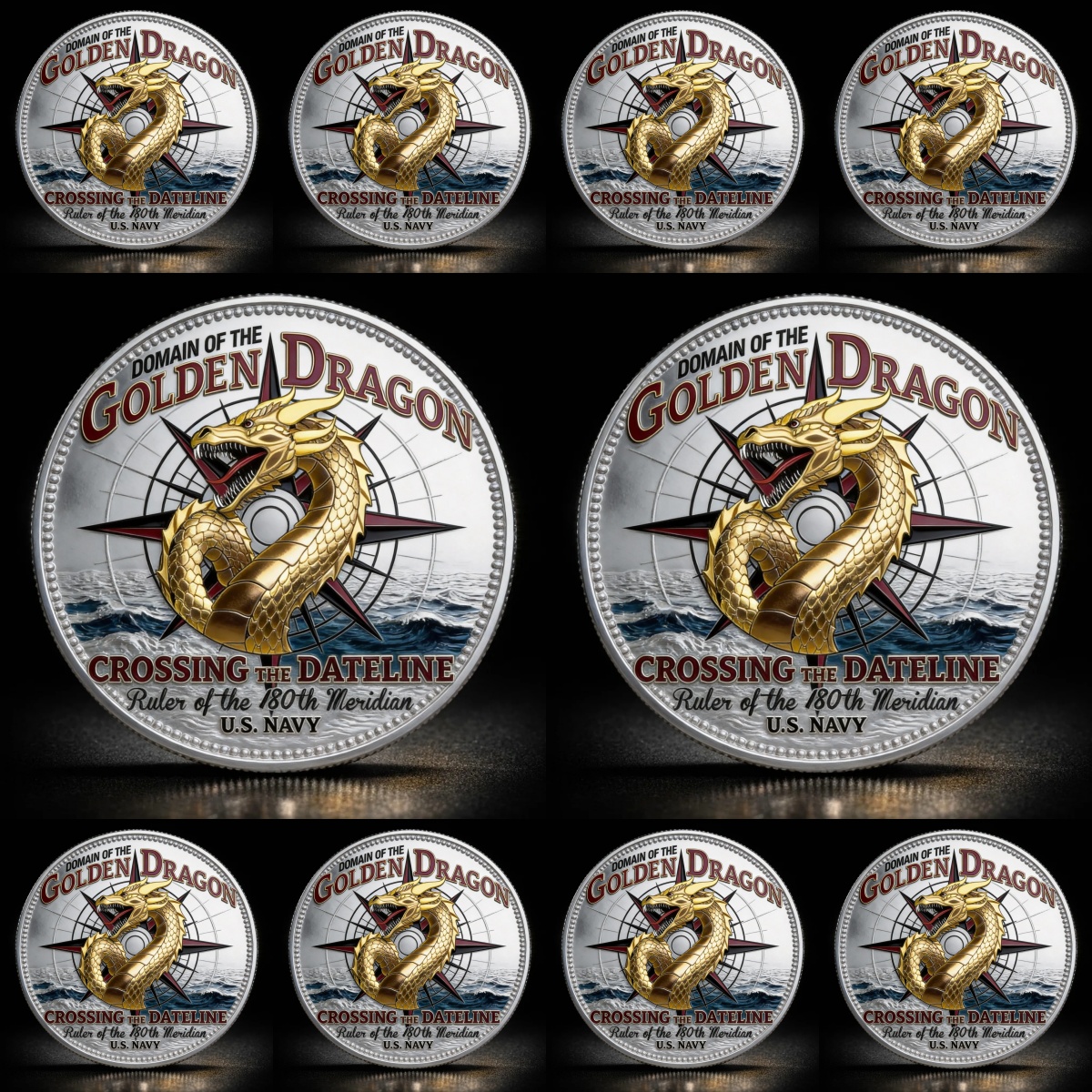 🏆Flash Sale 60% OFF - ⚓U.S. Navy “Shellback” & “Golden Shellback”Challenge Coin