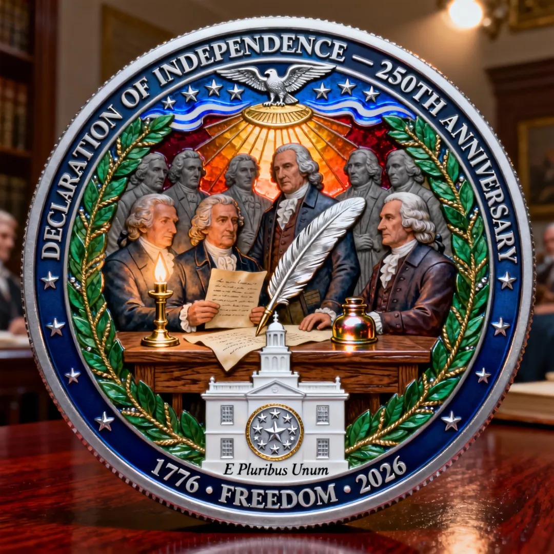 🎉New Year Flash Sale 60% OFF❤️ Declaration of Independence – 250th Anniversary Commemorative Coin