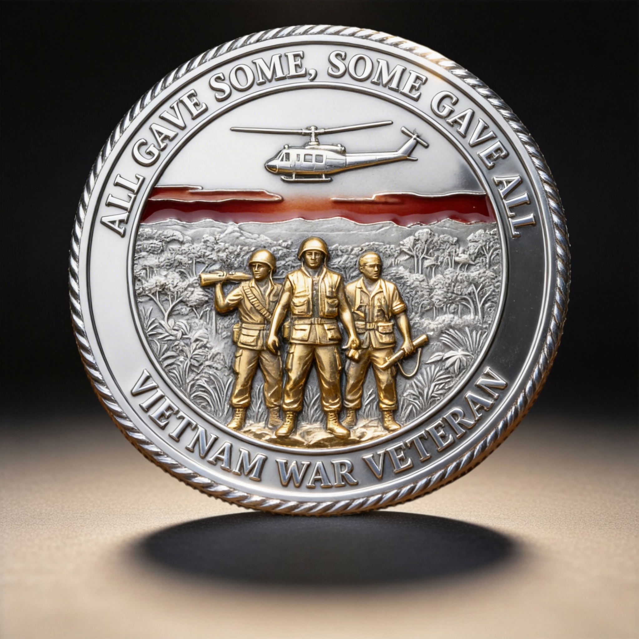 🏆Veteran Vietnam Memory - 🇺🇸 Vietnam War Veteran Commemorative Challenge Coin