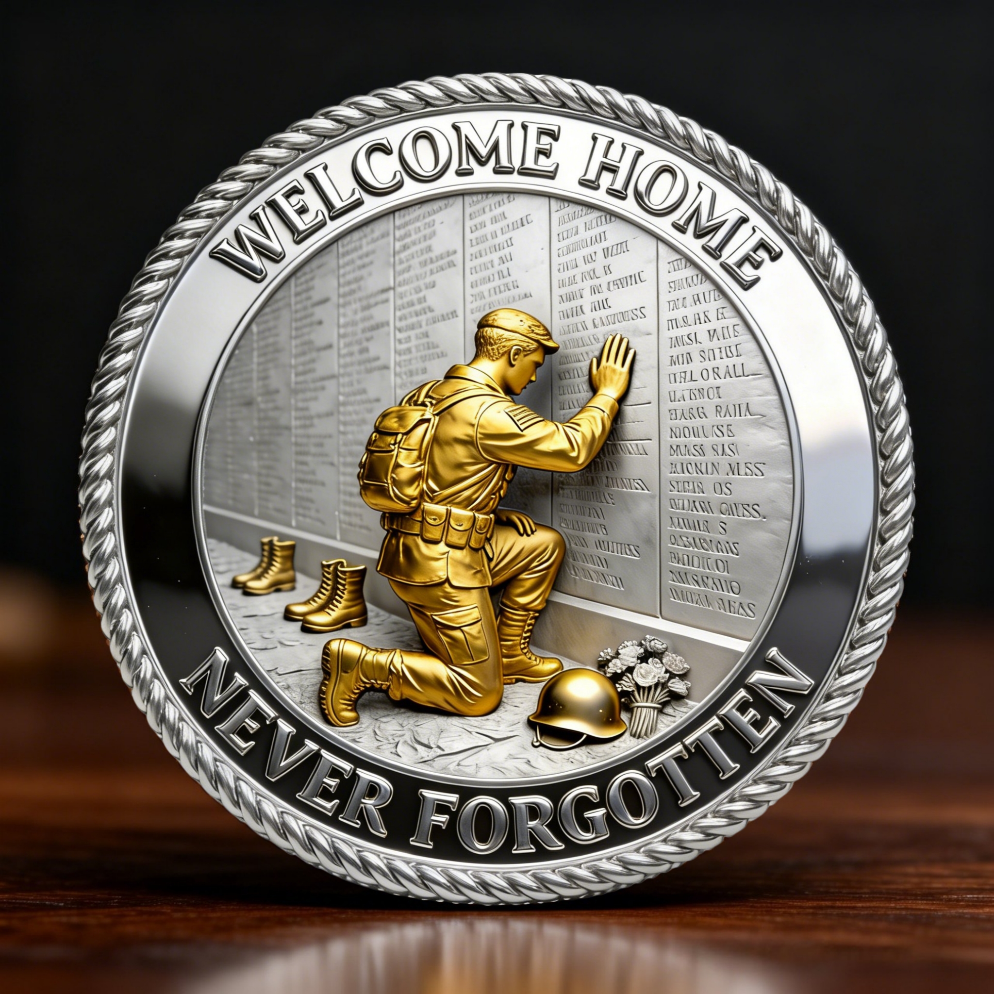 🏆Veteran Vietnam Memory - 🇺🇸 Vietnam War Veteran Commemorative Challenge Coin