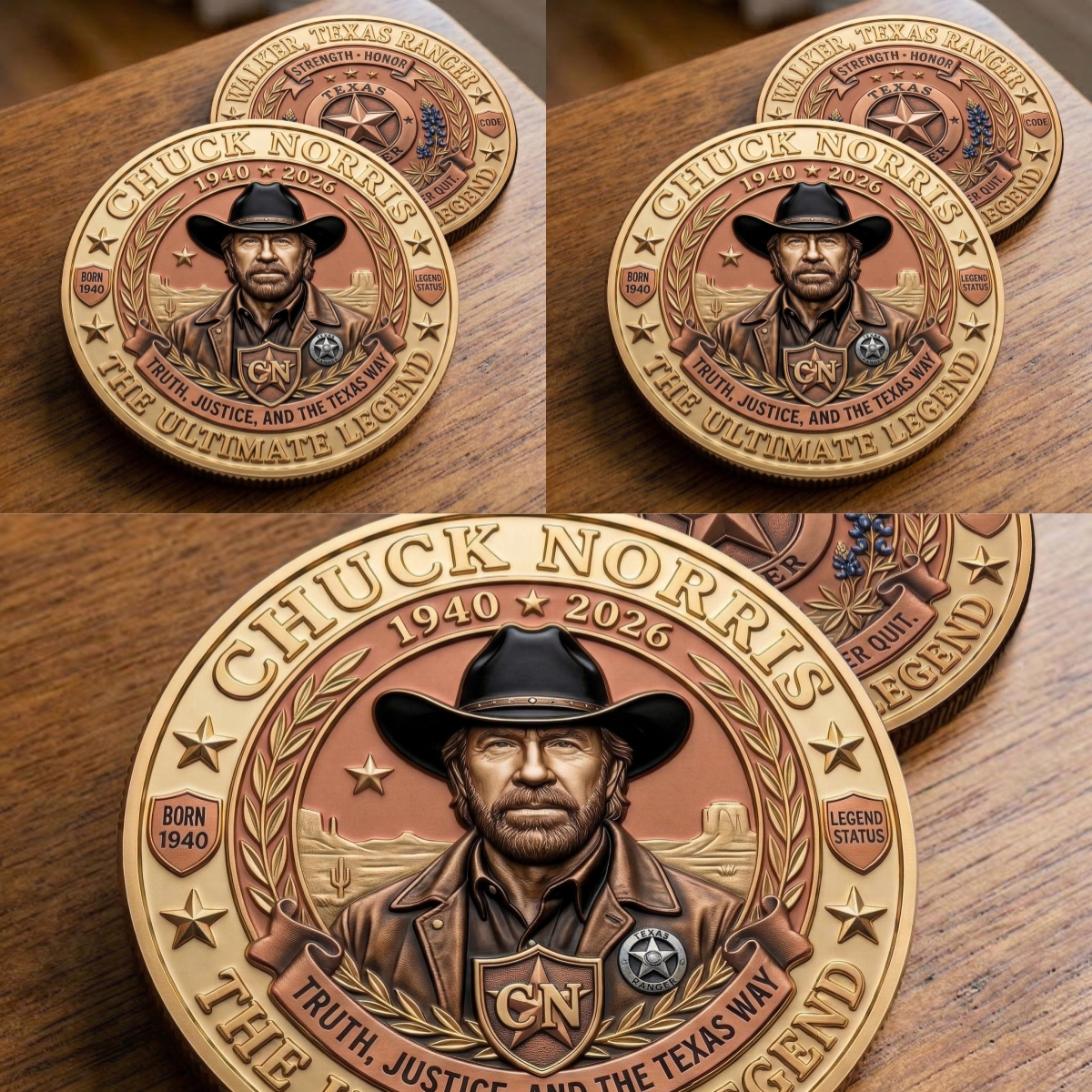 🙏Last Day 60% OFF For Chuck's Fans - 🎗️Chuck Norris Legends Memorial Coin