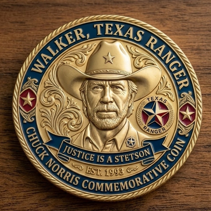 Walker, Texas Ranger Chuck Norris Commemorative Coin
