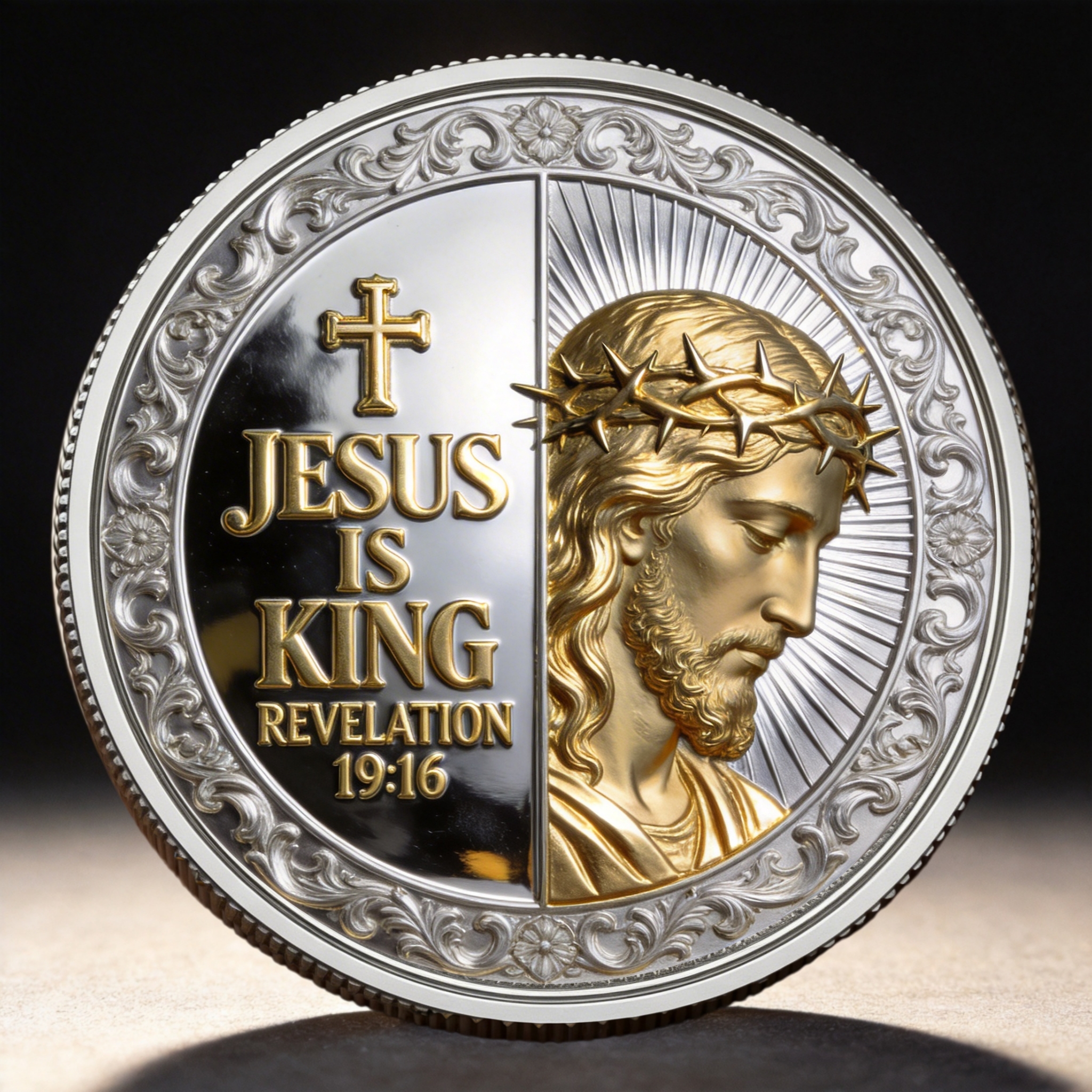 🏆Flash Sale 60% OFF -DELTA FORCE — ✝️ King of Kings – Lord of Lords Commemorative Coin
