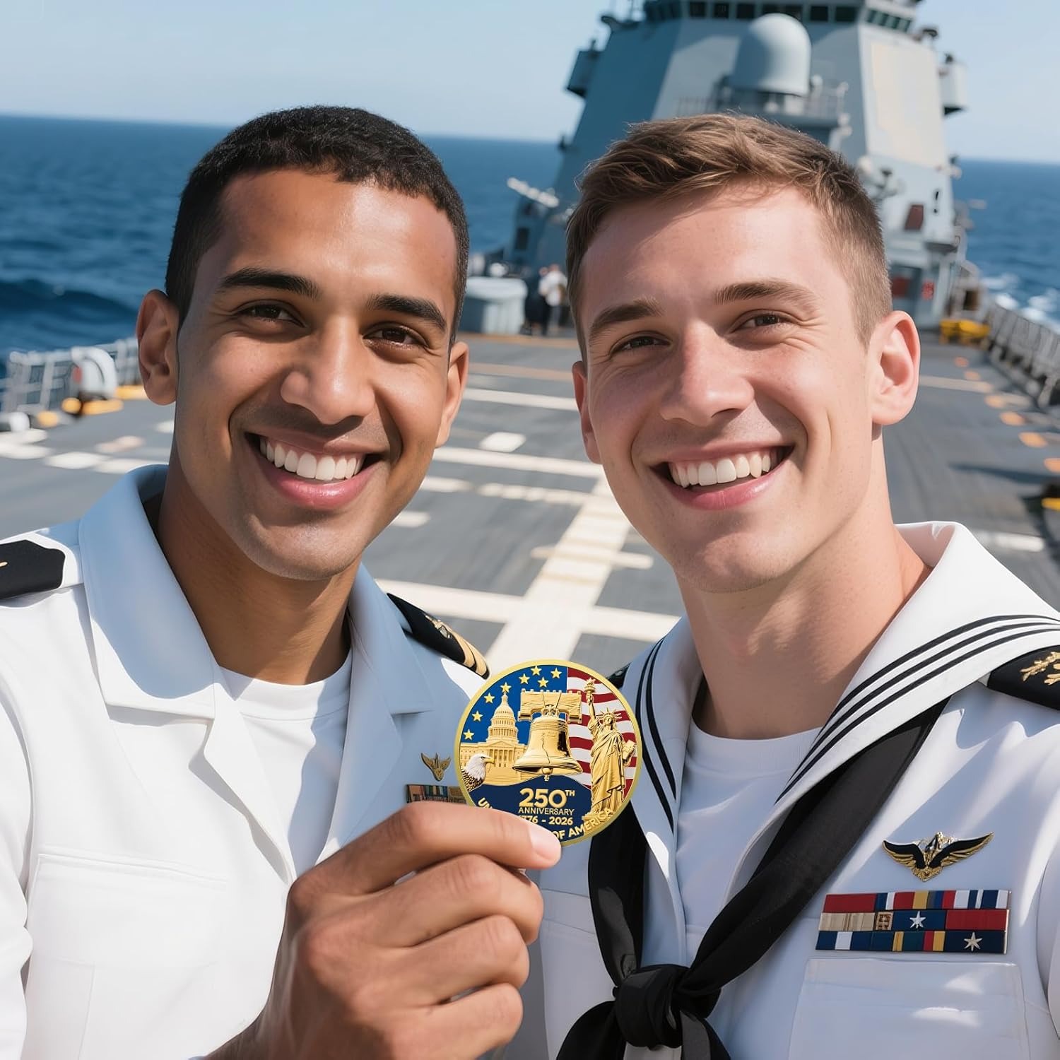 🦅CELEBRATION FREEDOM & FAITH - Golden 250th Anniversary Commemorative Coins