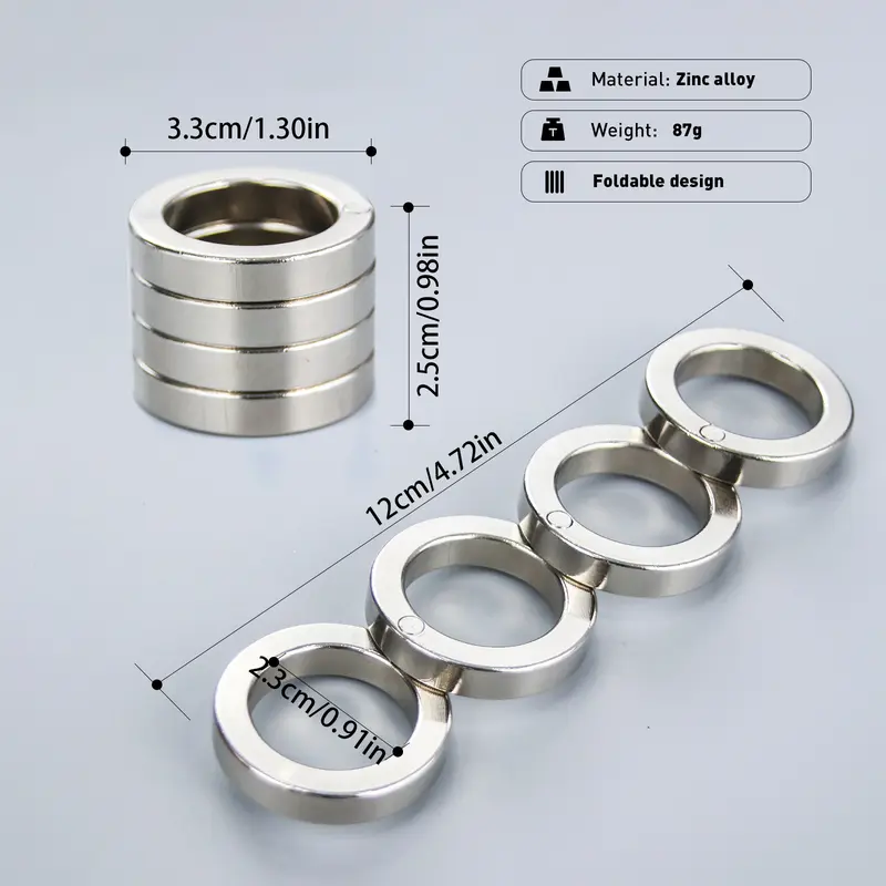 Product Introduction of Folding Finger Ring, Four Finger Trigger Ring, Stress Reducing Finger Ring, Anxiety Relief 6