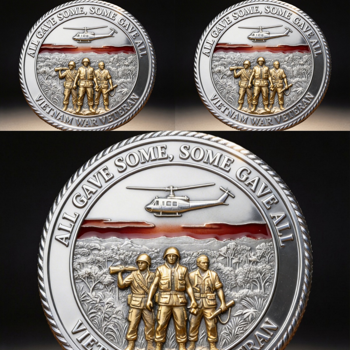 🏆Veteran Vietnam Memory - 🇺🇸 Vietnam War Veteran Commemorative Challenge Coin