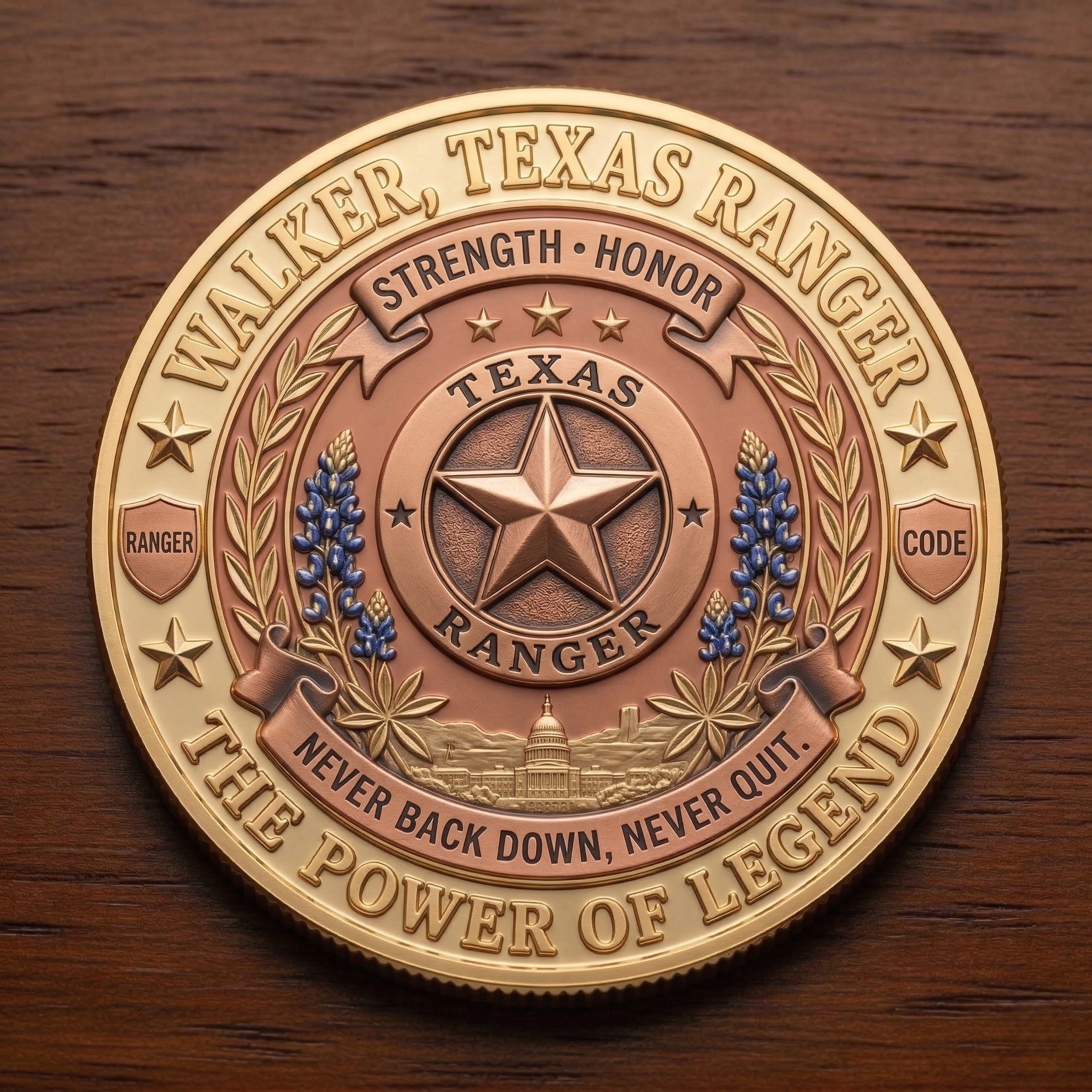 Chuck Norris Legends Memorial Coin