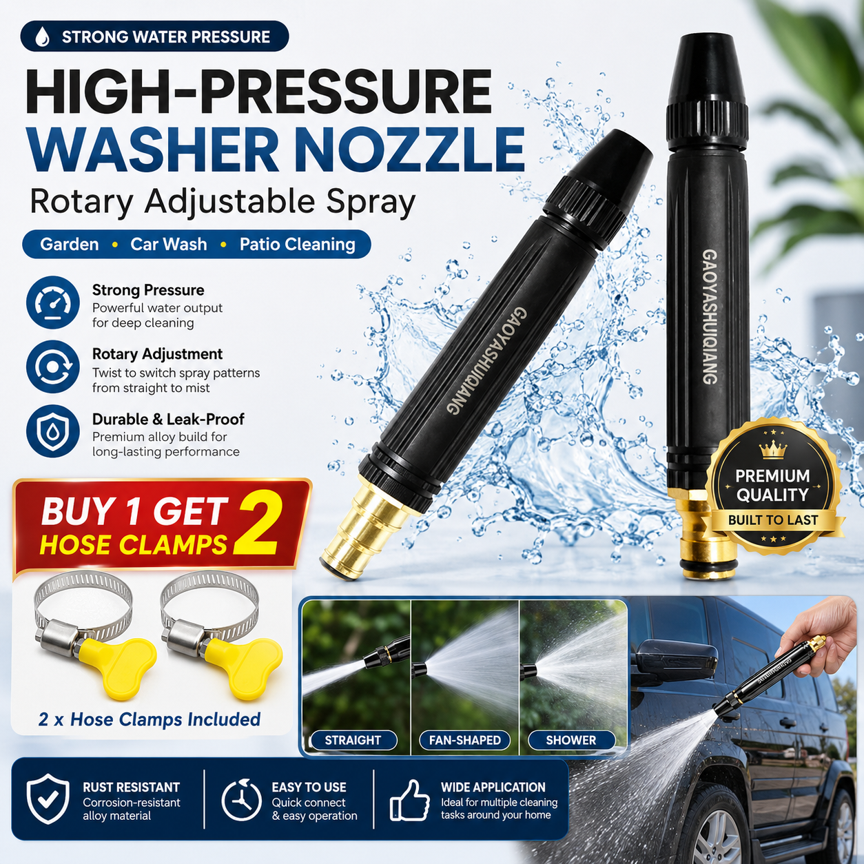 🔥NEW HOT SELLING 49% OFF🔥Home High-Pressure Car Wash Water Gun
