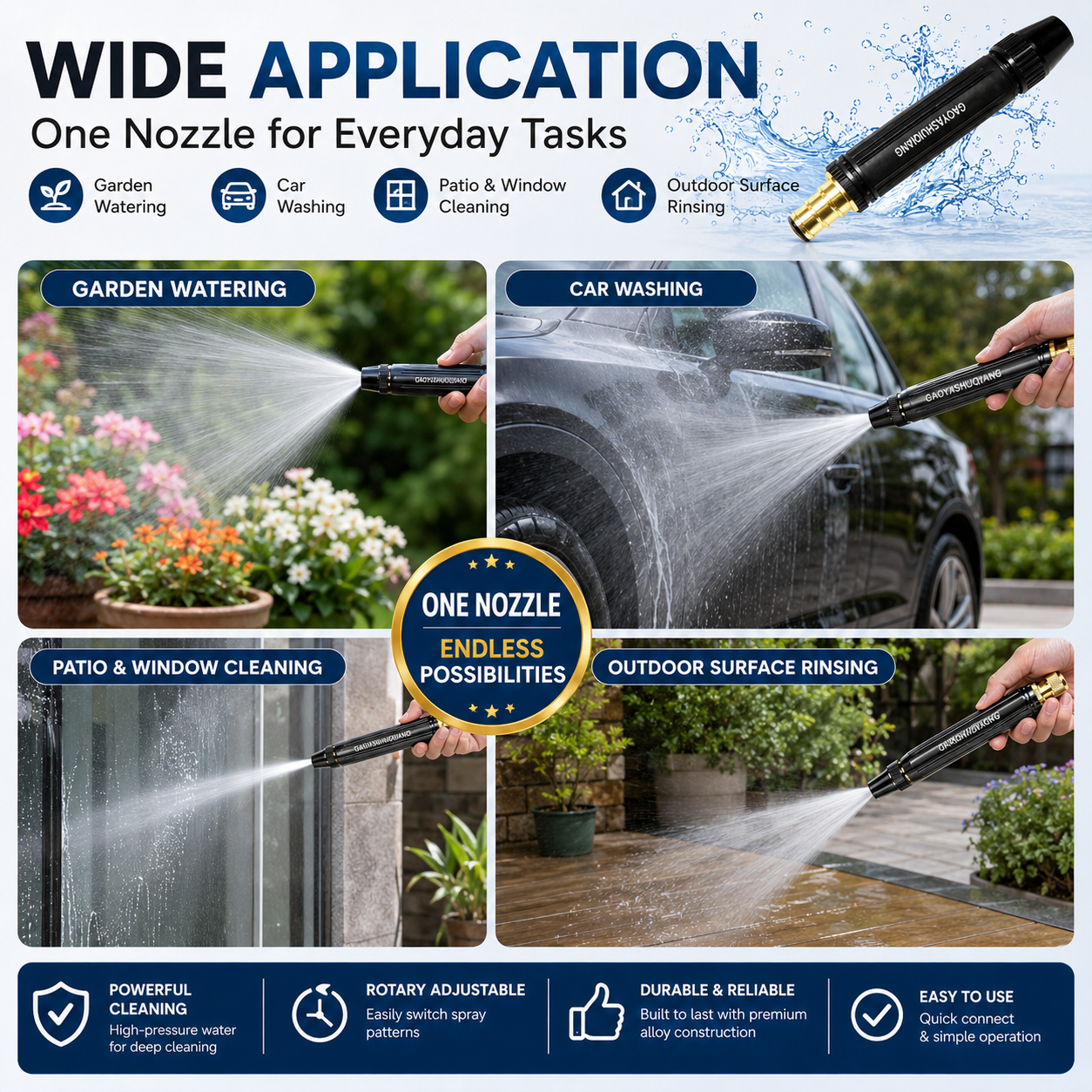 🔥NEW HOT SELLING 49% OFF🔥Home High-Pressure Car Wash Water Gun