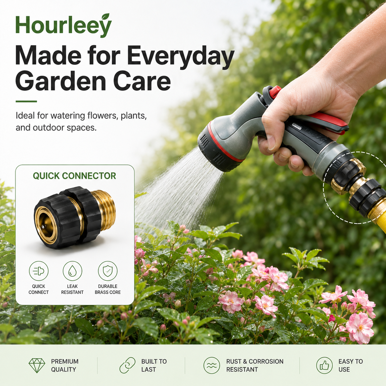 🔥2026 Hot Sale 65K+✨ Hourleey Garden Hose Quick Connector