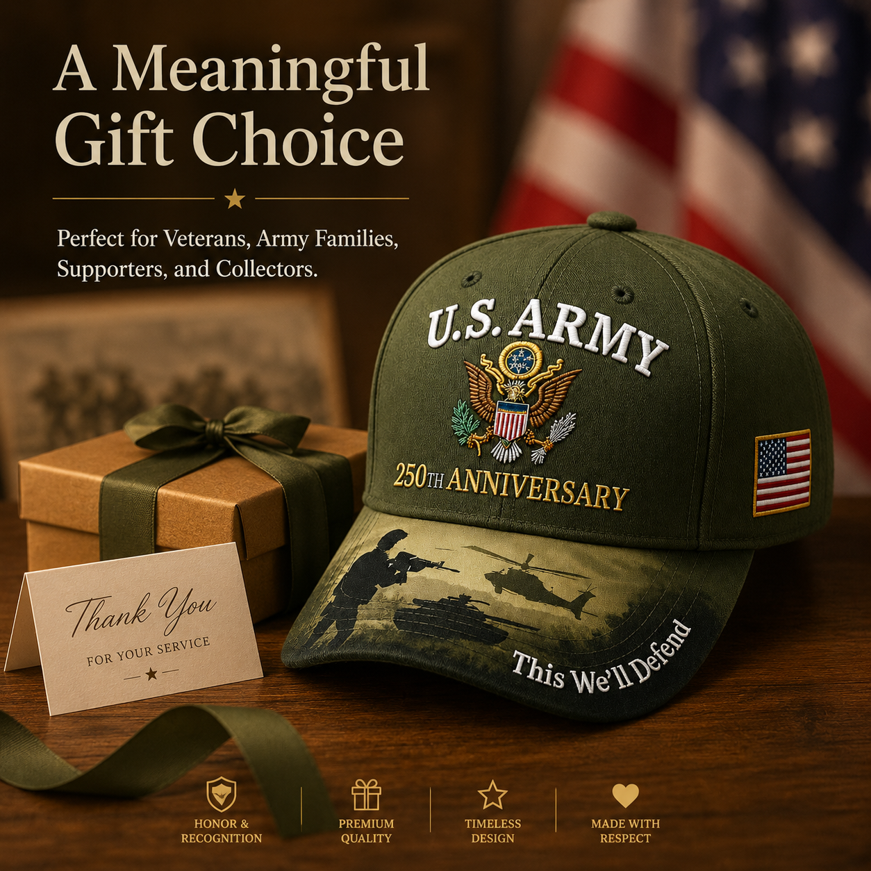 🎉250th Anniversary Hot Sale 65K+ ❤️ U.S. Army 250th Anniversary Commemorative Cap 🇺🇸
