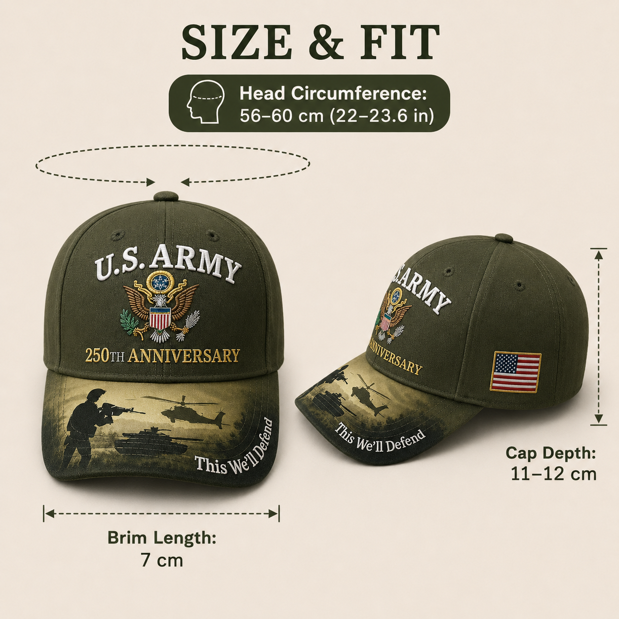 🎉250th Anniversary Hot Sale 65K+ ❤️ U.S. Army 250th Anniversary Commemorative Cap 🇺🇸