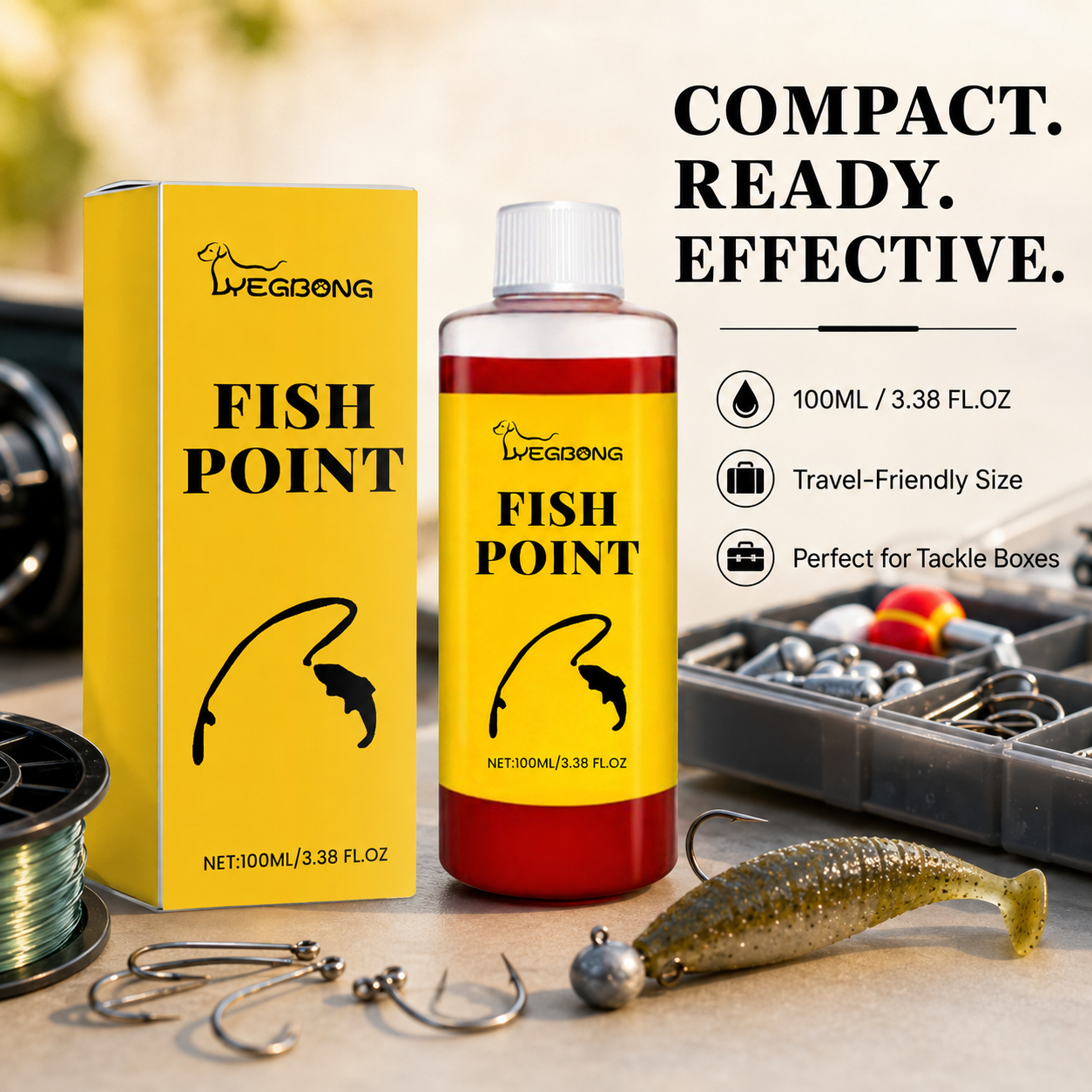 🎣 Concentrated Fish Attractant Liquid – 🐟Fast-Acting Red Worm Formula