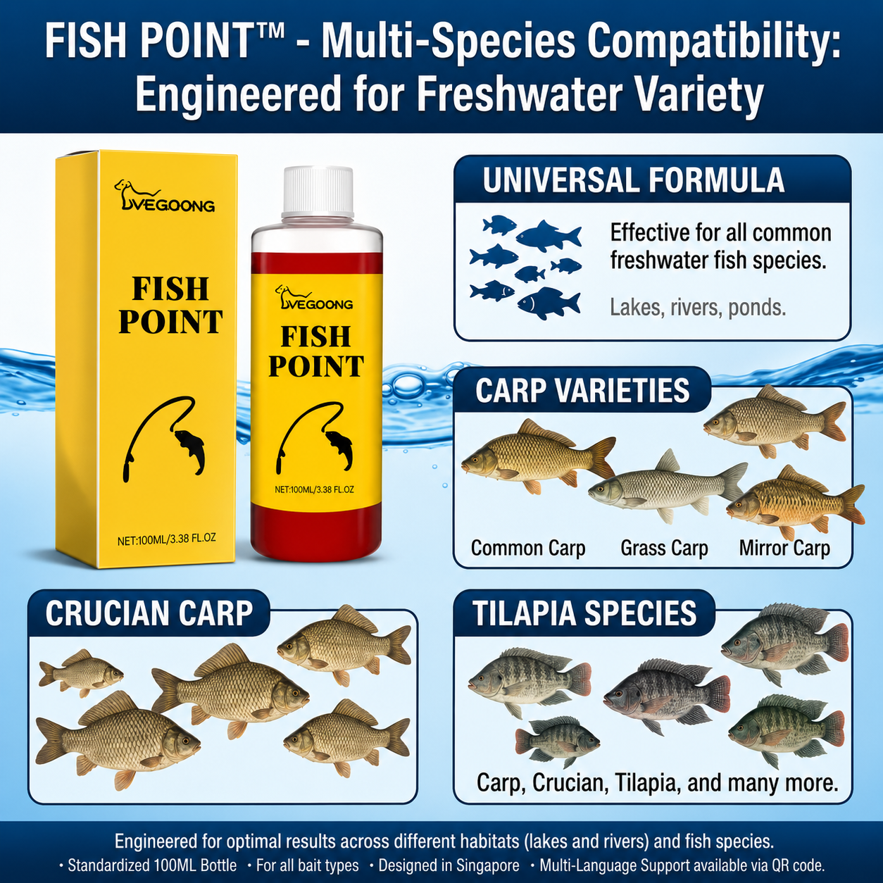 🎣 Concentrated Fish Attractant Liquid – 🐟Fast-Acting Red Worm Formula