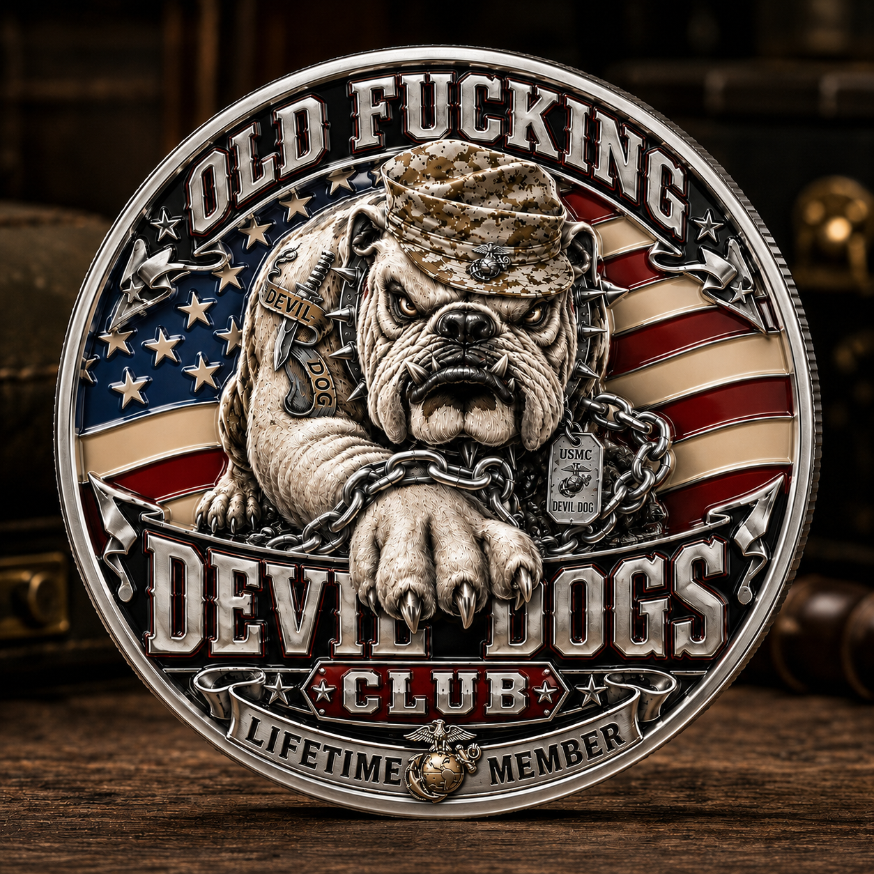 Last Day 49% OFF🔥Old Fucking Devil Dogs Club Commemorative Coin 🇺🇸