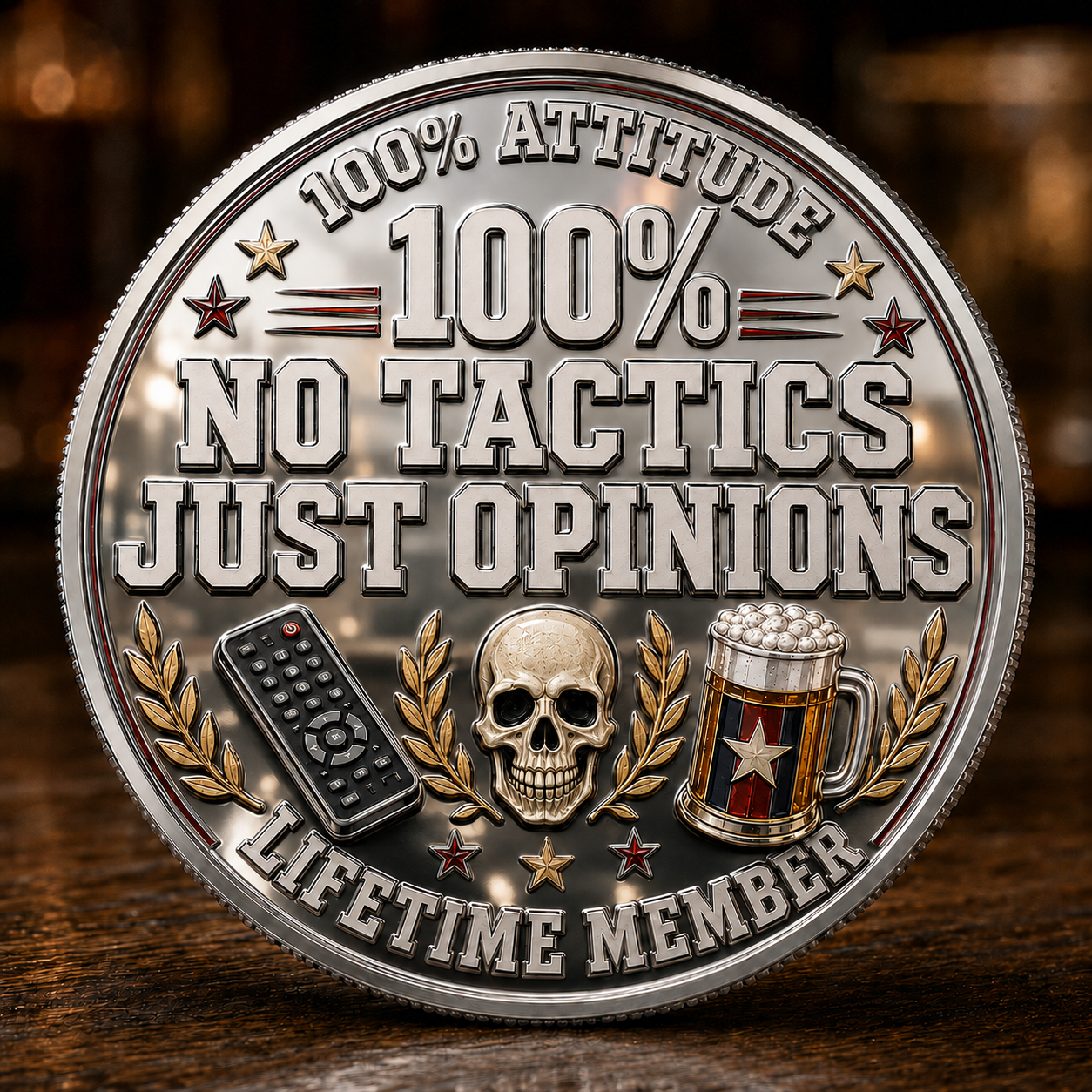 Old Fucking Couch Coach Club Commemorative Coin – Lifetime Member Edition ⚽🍺💀