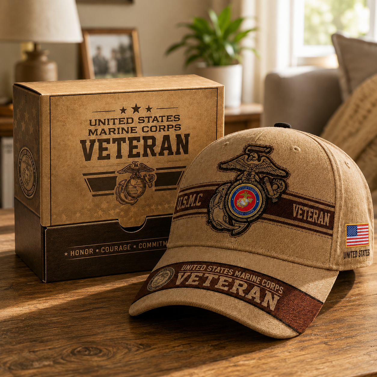 🔥 Father’s Day Sale - ❤️USMC Veteran Embroidered Cap 🇺🇸
