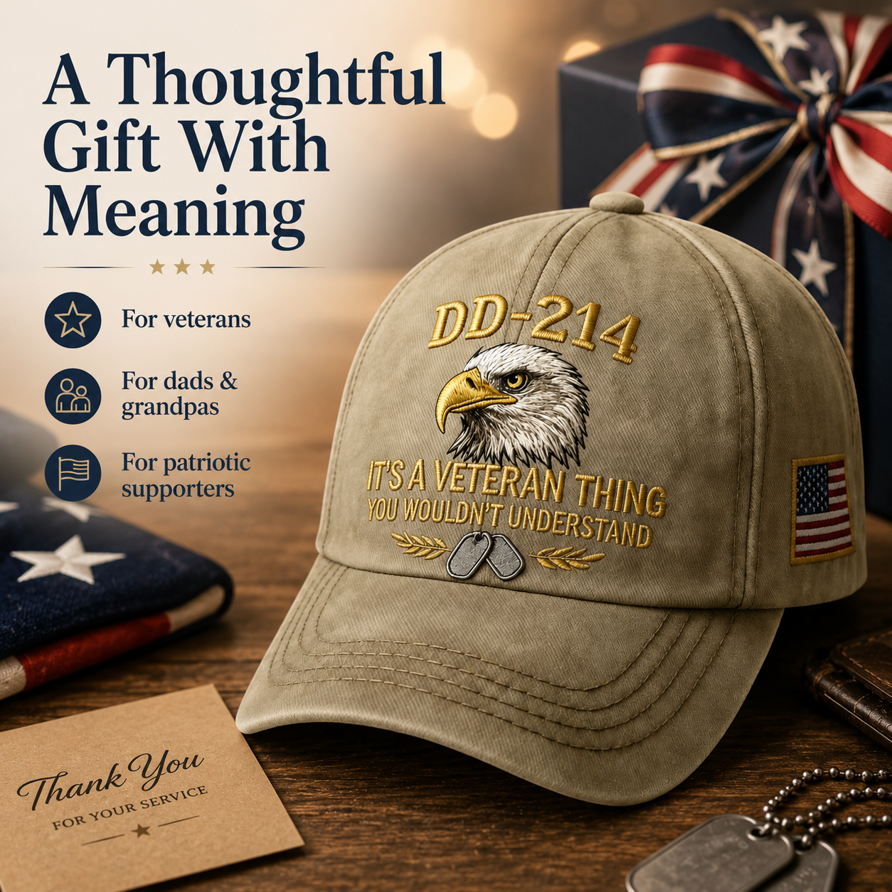 🎉Best Gift For Father❤️DD-214 Veteran Hat -It's a veteran thing🎁Free Symbolizes Honor Gift 