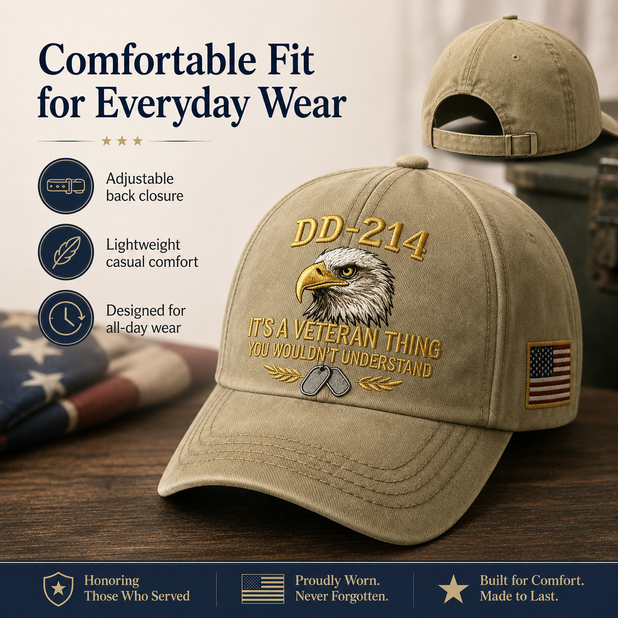 🎉Best Gift For Father❤️DD-214 Veteran Hat -It's a veteran thing🎁Free Symbolizes Honor Gift 