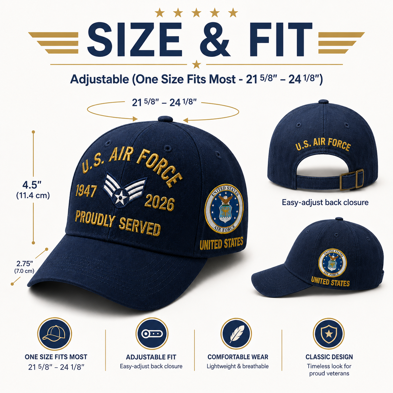 🔥 Father’s Day Sale - ❤️U.S. Air Force Legacy Cap 🇺🇸