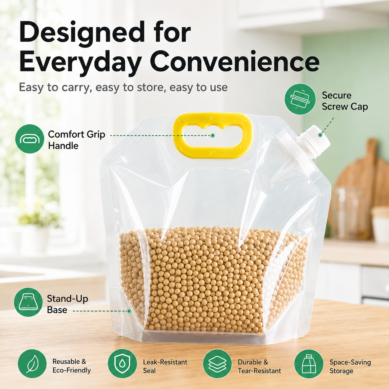 🧃 Portable Sealed Storage Bags – 5PCS Set