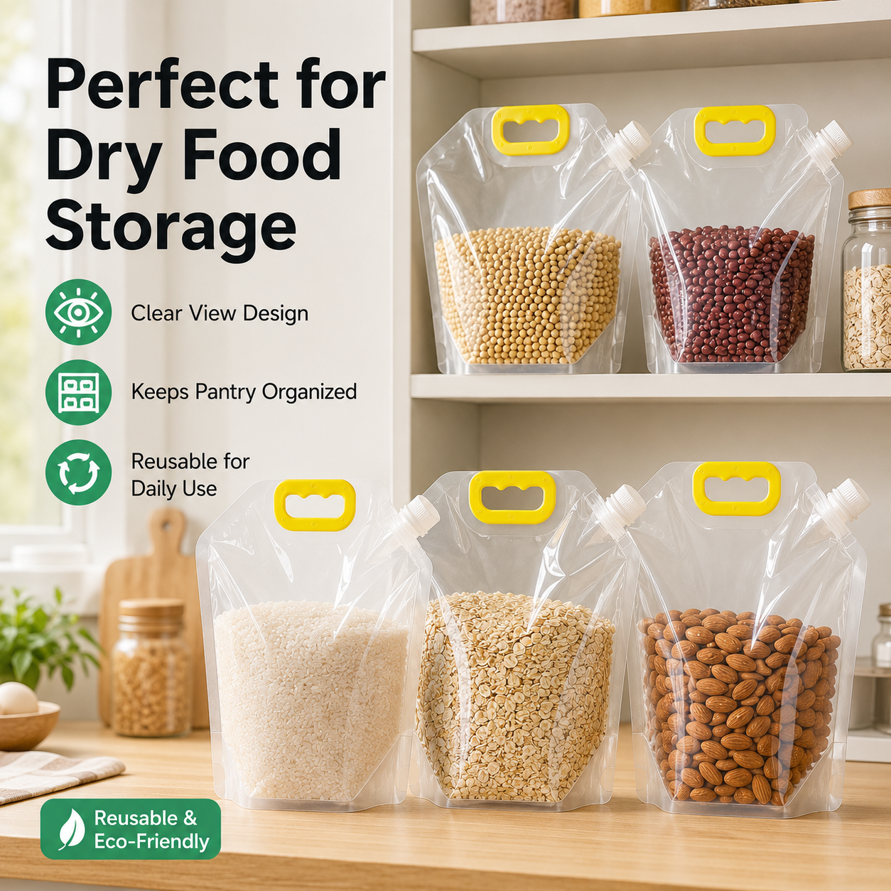 🧃 Portable Sealed Storage Bags – 5PCS Set