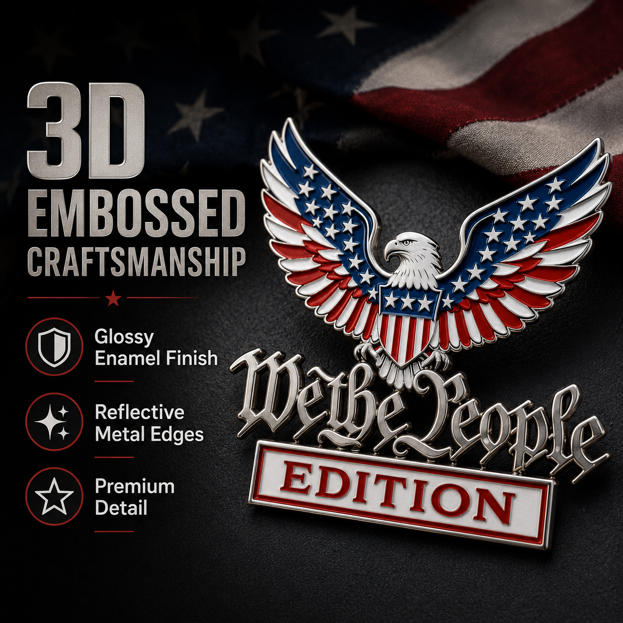 🎉250th Anniversary 49% OFF - We The People Edition Premium Metal Car Emblem 🇺🇸