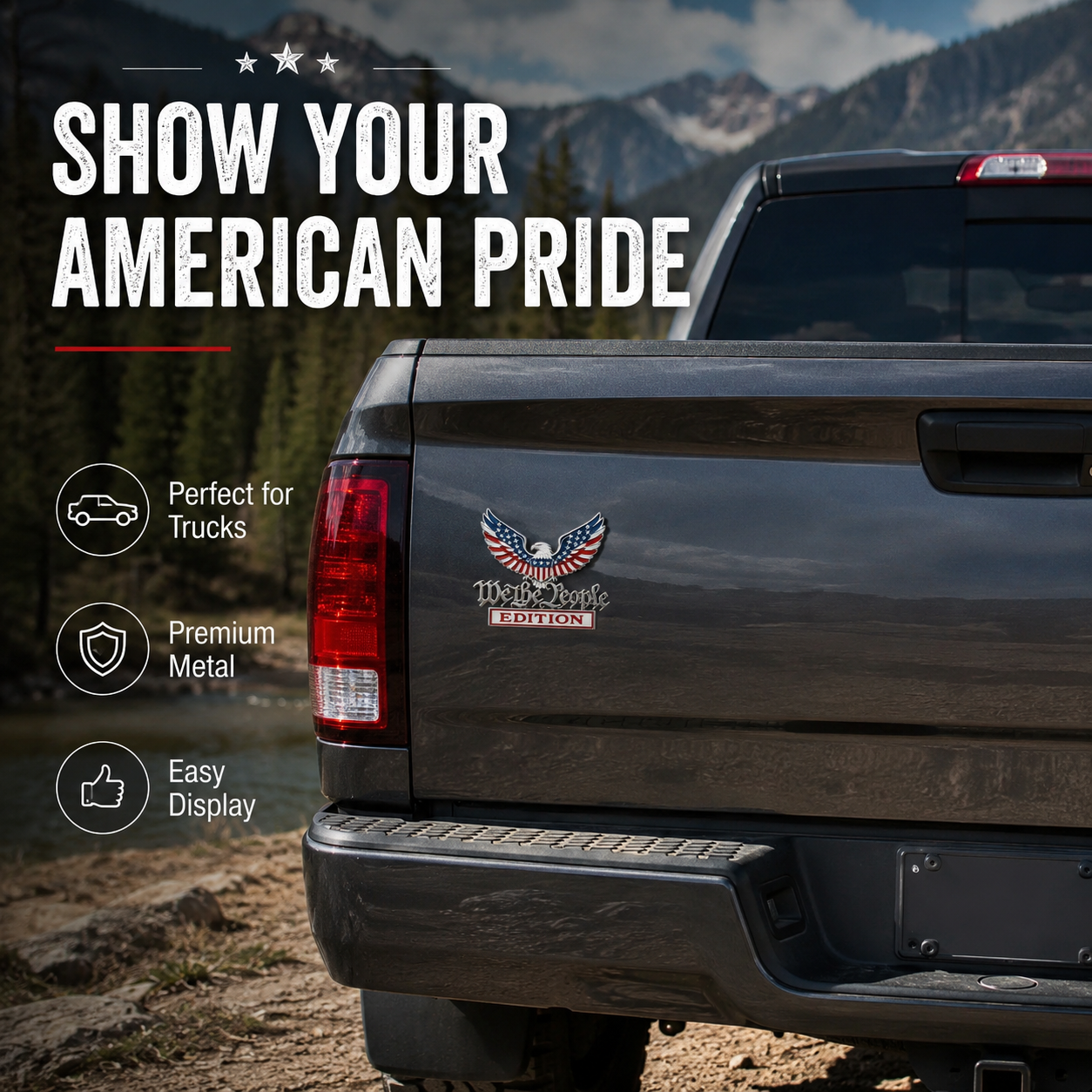 🎉250th Anniversary 49% OFF - We The People Edition Premium Metal Car Emblem 🇺🇸