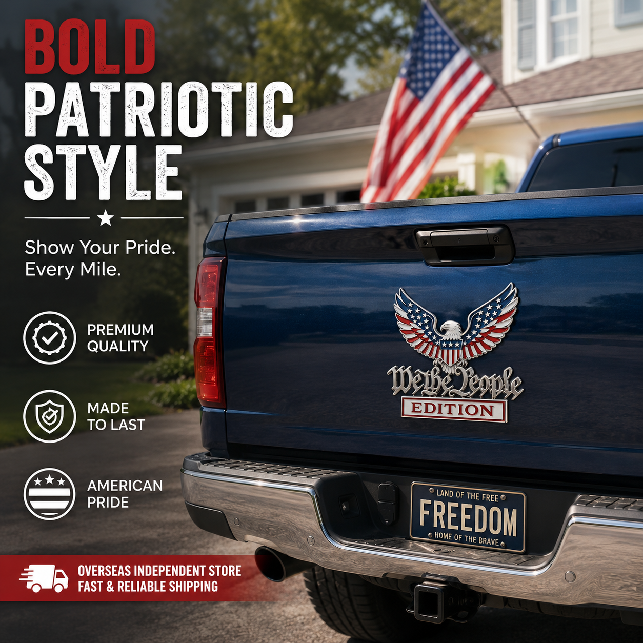 🎉250th Anniversary 49% OFF - We The People Edition Premium Metal Car Emblem 🇺🇸