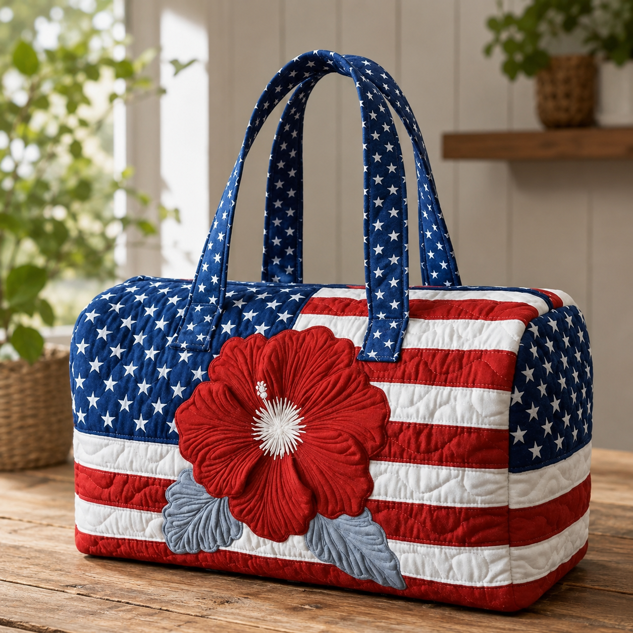 🎉250th Anniversary Flash 65K+ ⭐🇺🇸 Patriotic Quilted Eagle Tote Bag