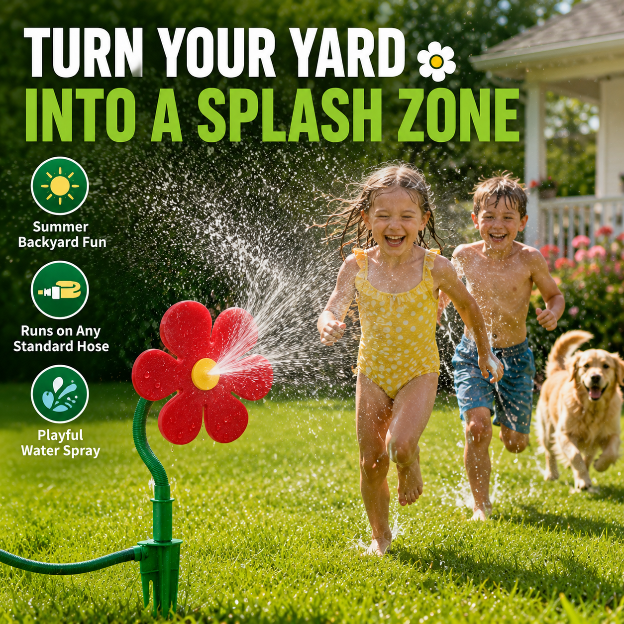 🔥Summer Hot Sale 60% OFF 🌸 Crazy Dancing Flower Water Sprinklers