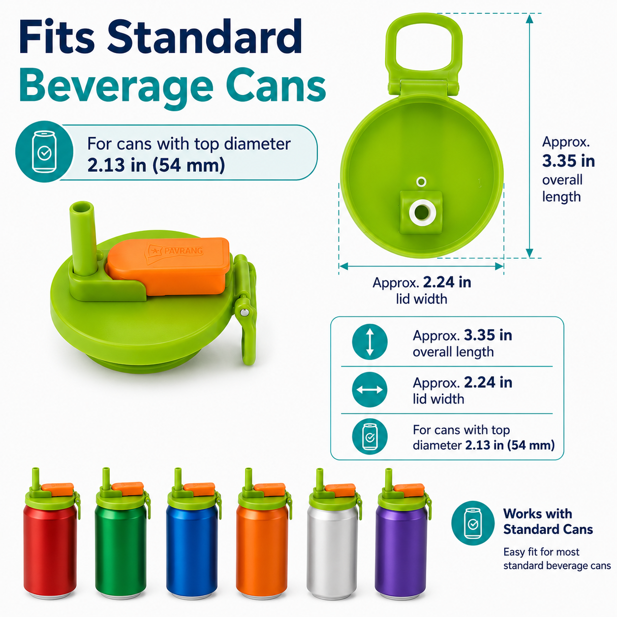 🔥Summer Hot Sale 49% OFF💞Straw Soda Can Lid (BUY 3 GET 2 FREE)