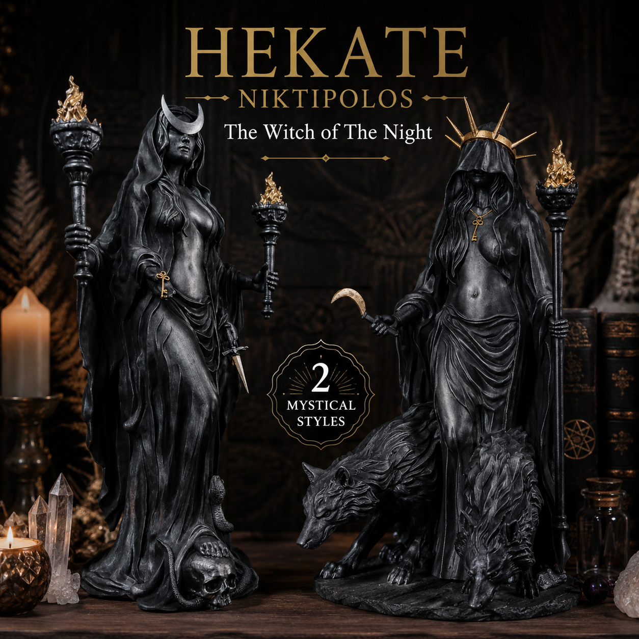 🔥Halloween Pre-sale 60% OFF🔮Hekate Niktipolos, The Witch of The Night🧙‍♀️