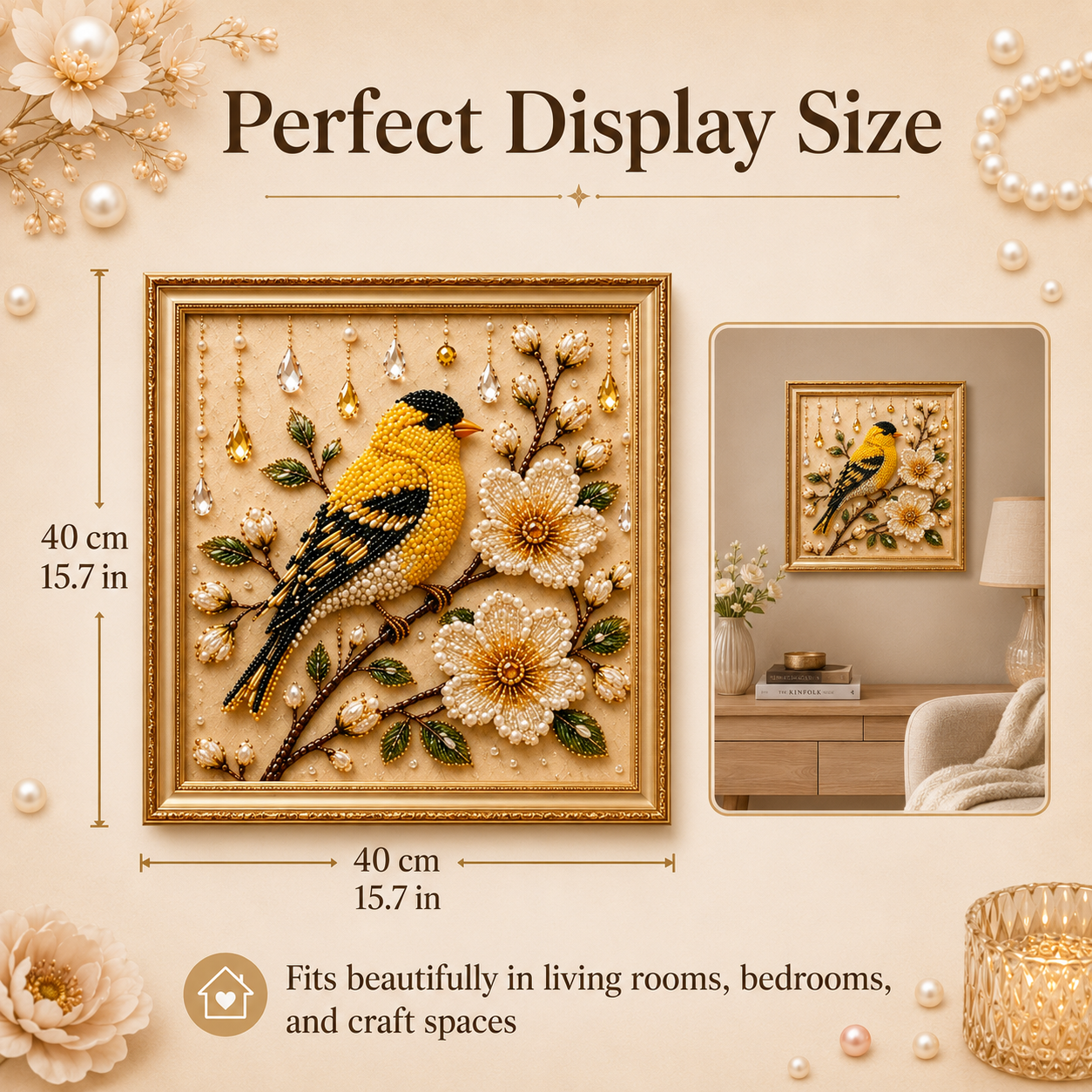  🌸 Luxury Bird Pearl Art DIY Kit
