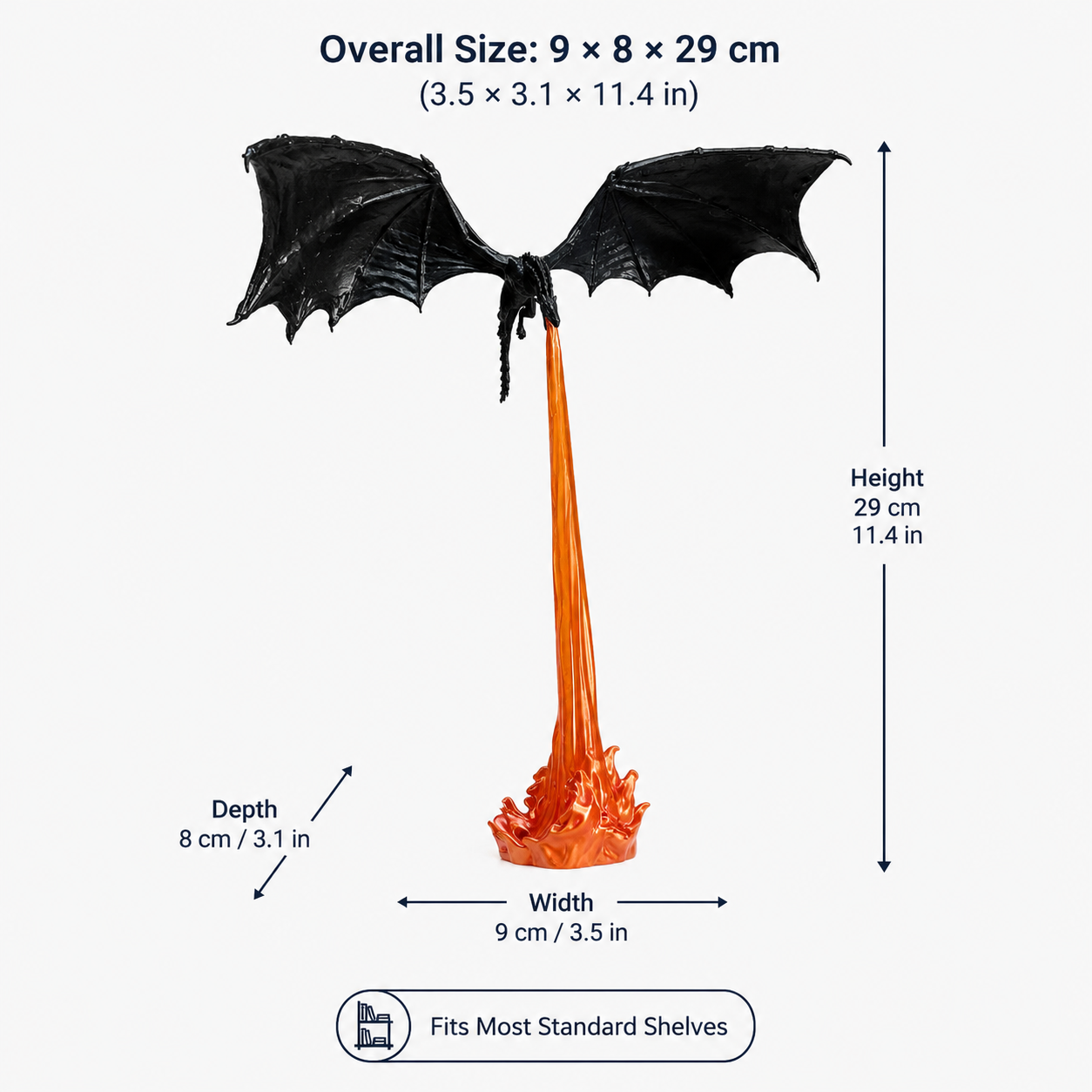 🔥Hot sale 49% OFF✨Dragon Flame Book Nook【Buy 2 Free Shipping】