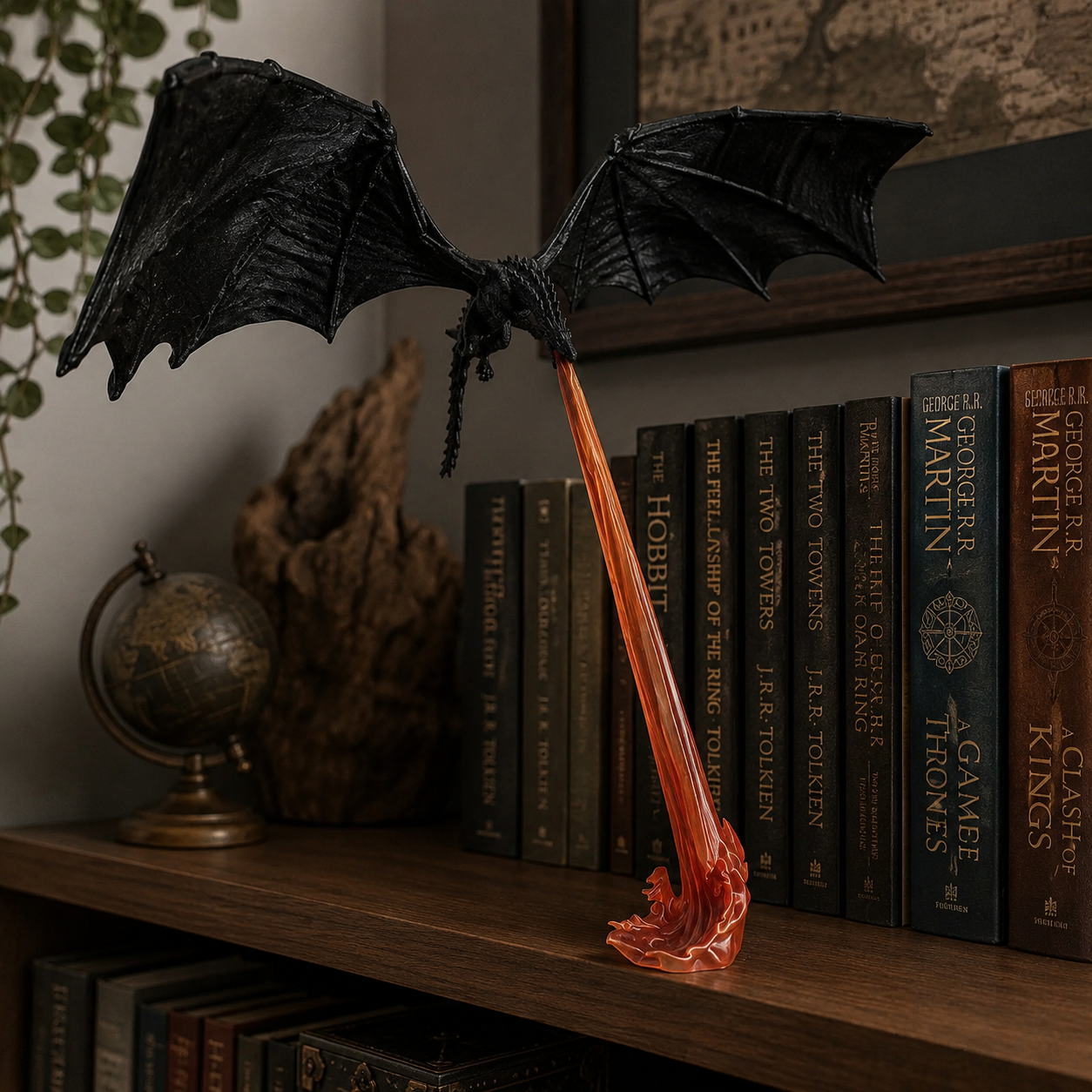 🔥Hot sale 49% OFF✨Dragon Flame Book Nook【Buy 2 Free Shipping】